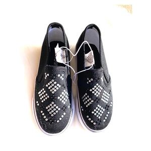 US Sports Toddler Girls Rhinestone Slip On Shoes